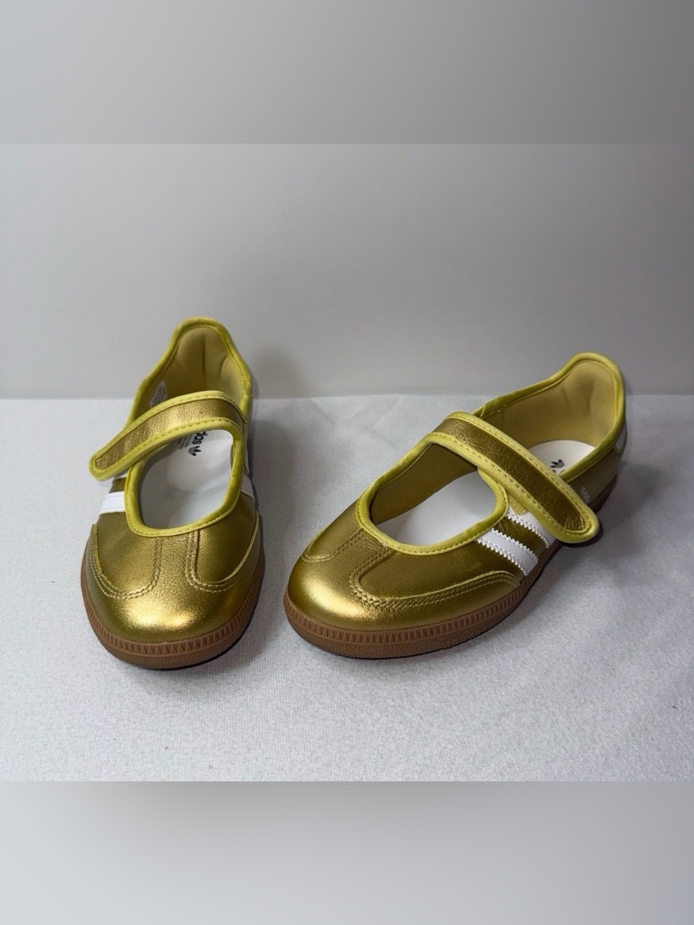 adidas Metallic Gold Mary Jane Sneakers